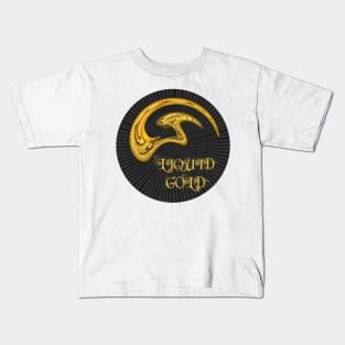 Liquid Gold Millionaire Sacred Geometry 3D Kids T-Shirt